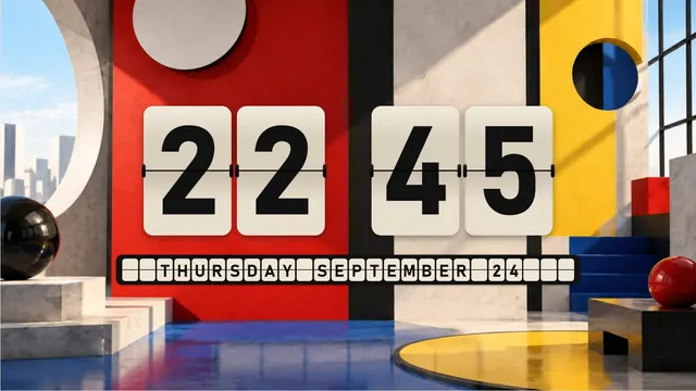 Bauhaus Motion flip clock theme