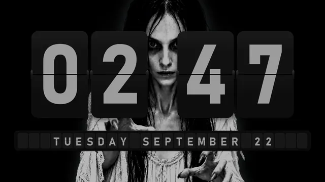 Black Apparition flip clock theme