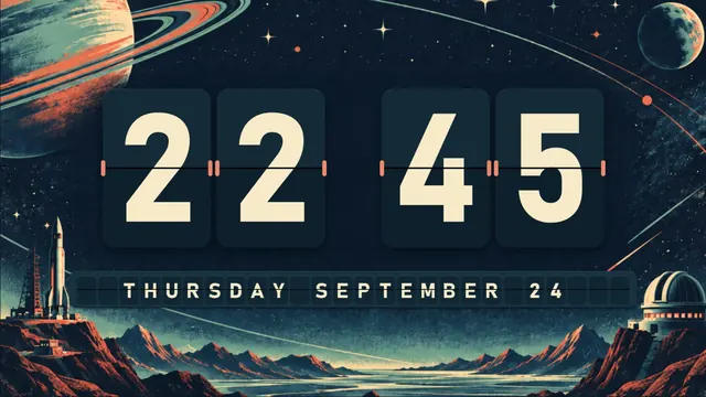 Orbit Club flip clock theme