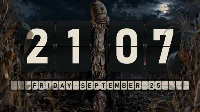 Scarecrow Field flip clock theme