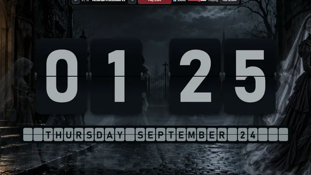Victorian Procession flip clock theme