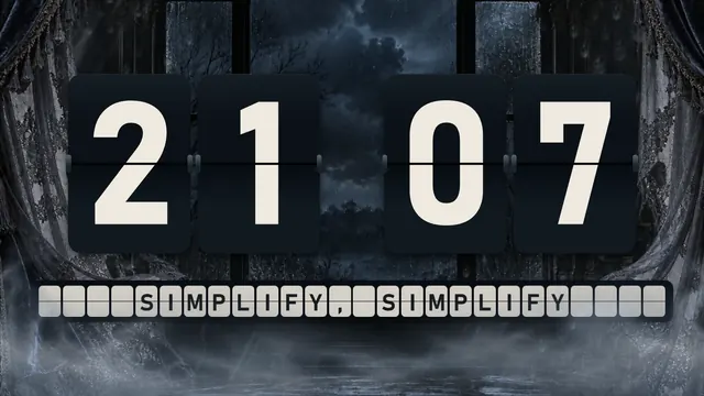 Window Widow flip clock theme